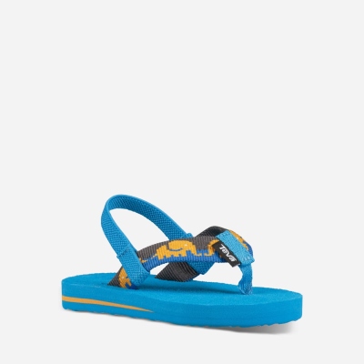 Teva Mush II - Kids' Teva Flip Flops - Blue | India (NZDS59867)